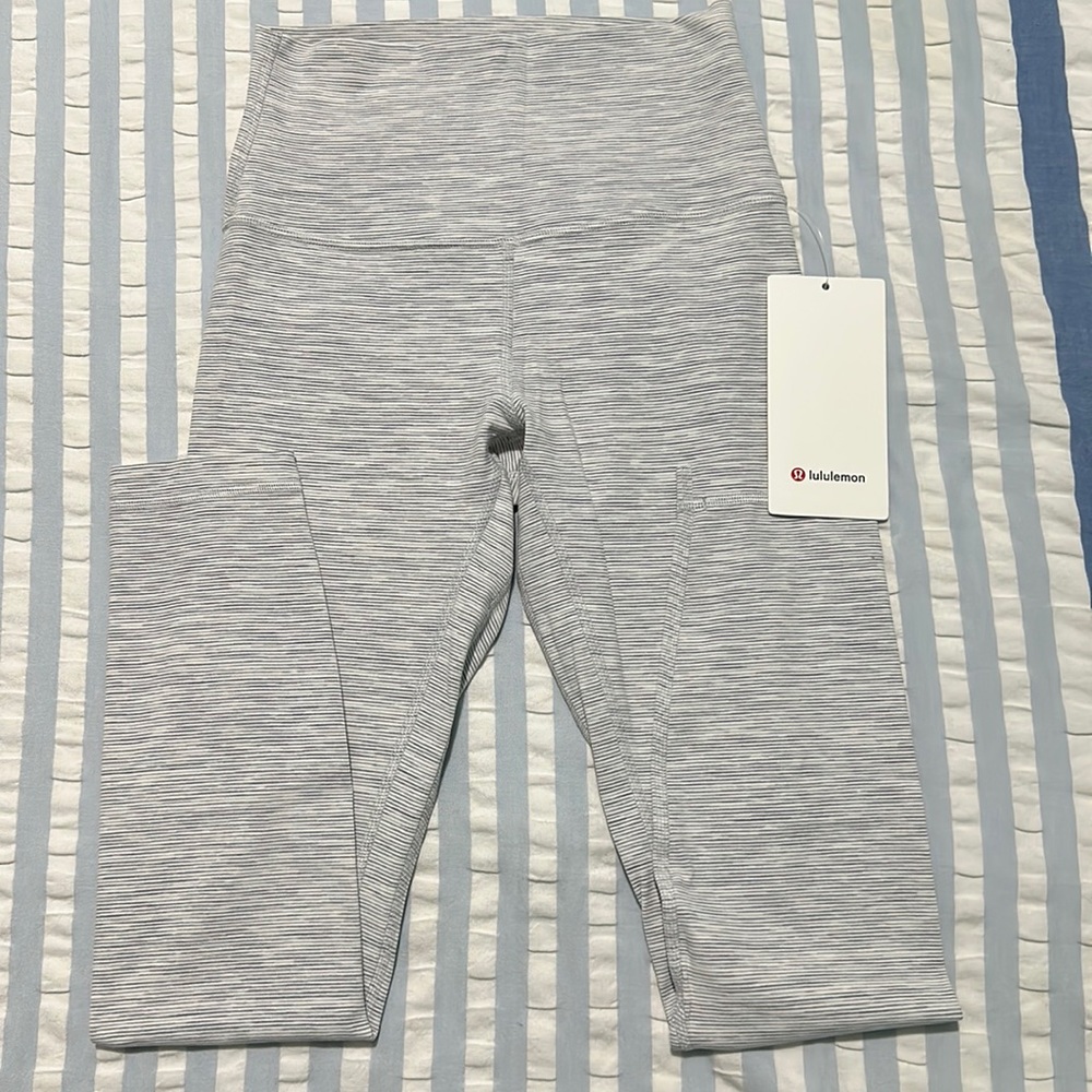 NWT Lululemon Align Pant 25” WAFS Nimbus size 4